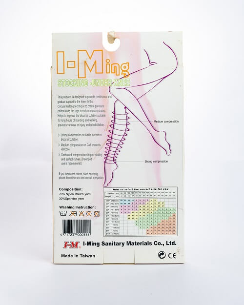 I-Ming Stocking Under Knee M